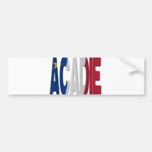 Cadian flag bumper sticker