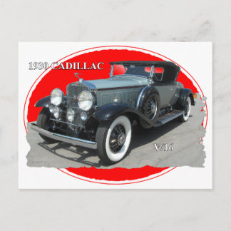 CADILLAC 1930 V/16 POSTCARD