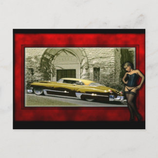 cadillac church postcard