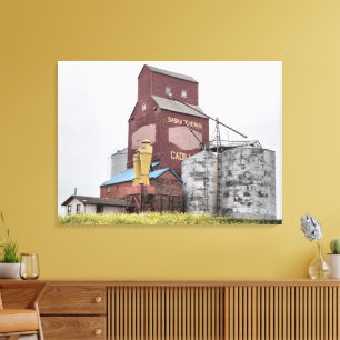 Cadillac Grain Elevator Canvas Print