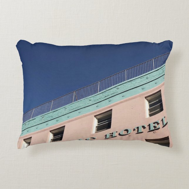 CADILLAC HOTEL BUILDING ACCENT PILLOW (Front)