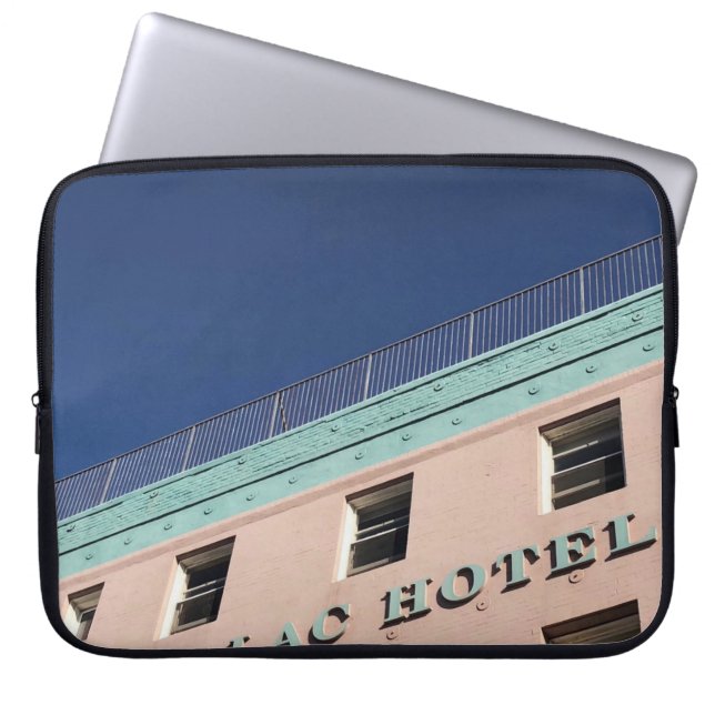 CADILLAC HOTEL BUILDING LAPTOP SLEEVE (Front)