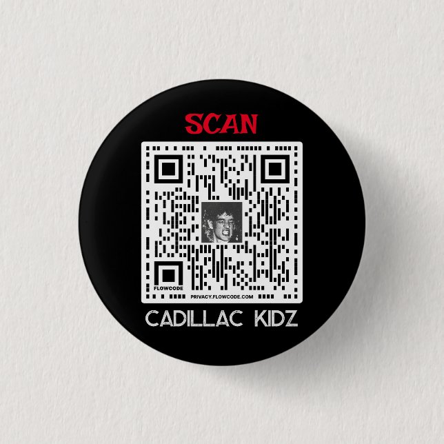 Cadillac Kidz Q Code Button #1 (Front)