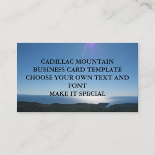 CADILLAC MOUNTAIN BUSINESS CARD TEMPLATE
