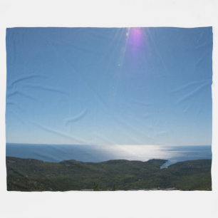 Cadillac Mountain Fleece Blanket, Large Blanket