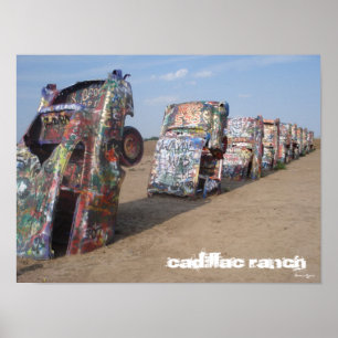 Cadillac Ranch Poster