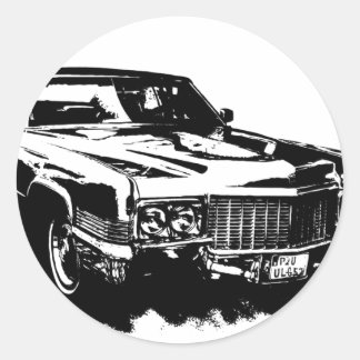 cadillac series deville eldorado sts classic rare round sticker