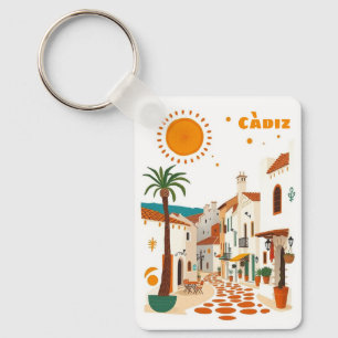 Càdiz Cadiz Spain holiday white town souvenir Keychain