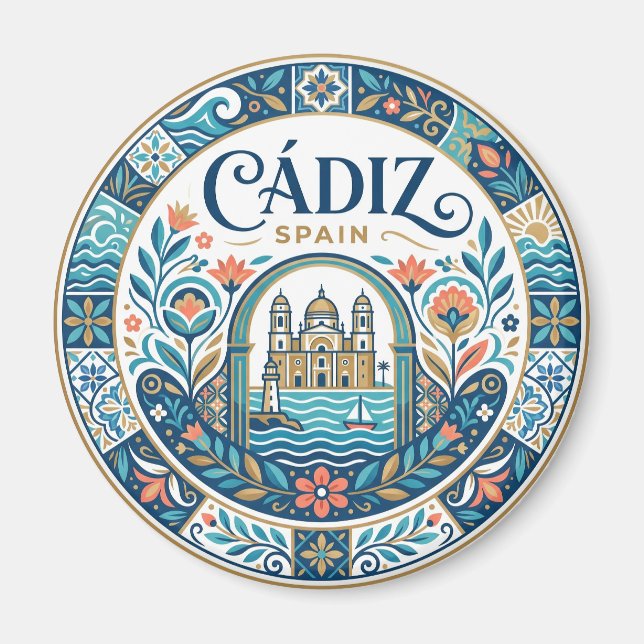 Cádiz Spain Magnet (Front)