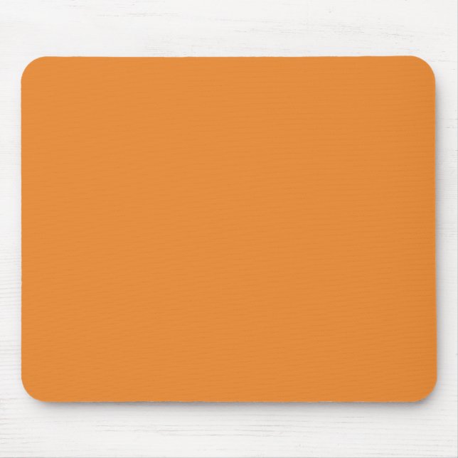 Cadmium orange (solid color)  mouse pad (Front)