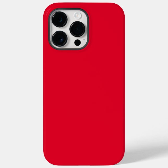 Cadmium Red Solid Colour Case-Mate iPhone Case (Back)
