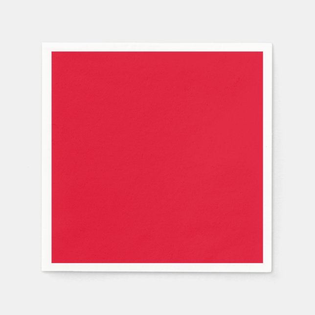Cadmium Red Solid Colour Napkin (Front)