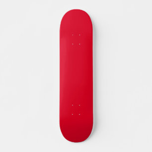 Cadmium Red Solid Colour Skateboard