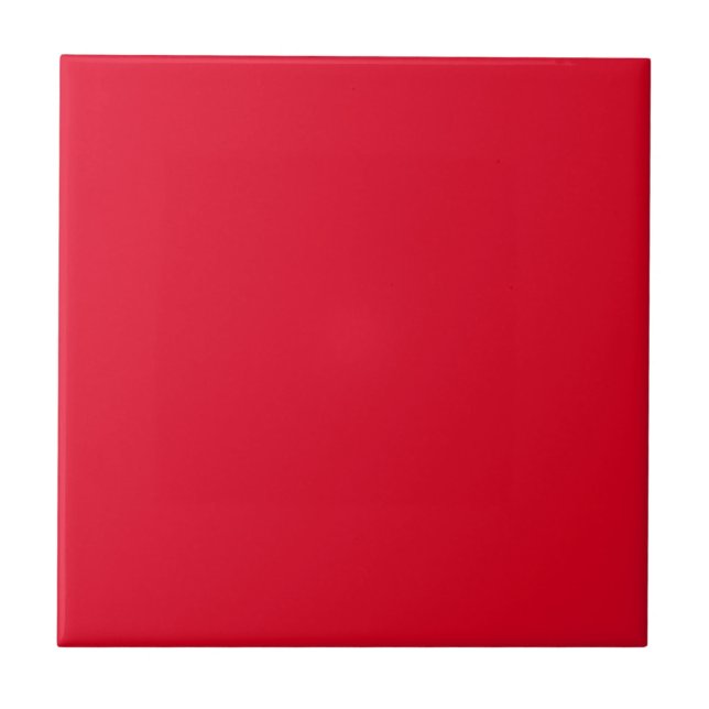 Cadmium Red Solid Colour Tile (Front)
