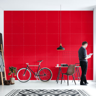 Cadmium Red Solid Colour Wallpaper