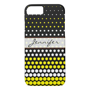 Cadmium Yellow and White Polka Dot Case-Mate iPhone Case