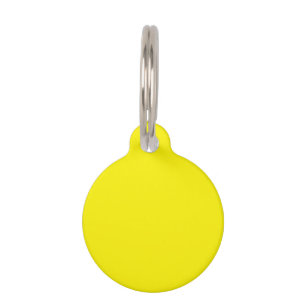 Cadmium yellow (solid colour) pet tag