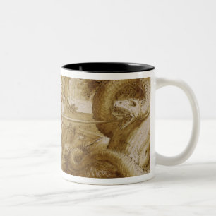 Cadmus about to attack a Dragon Two-Tone Coffee Mug
