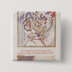 Cadmus, founder of Thebes 2 Inch Square Button
