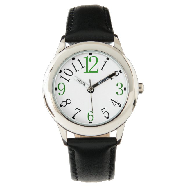 cadran de montre simple avec différentes couleurs (devant)