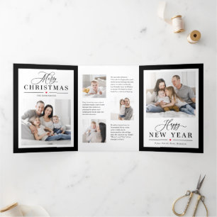 Cadre classique COULEUR ÉDITABLE Triple Carte de v