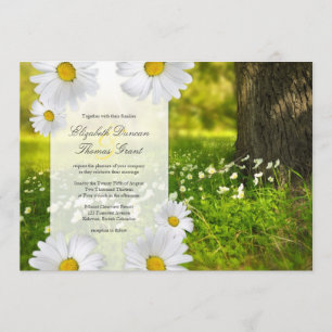 Cadre Daisy avec Faire-part de mariage photo Meado