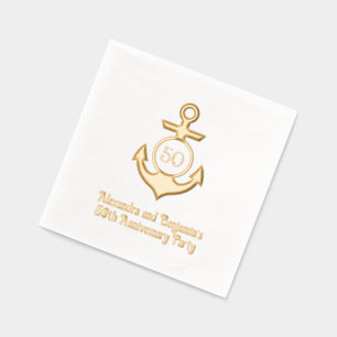 Cadre d'Ancre nautique #1 fête d'anniversaire