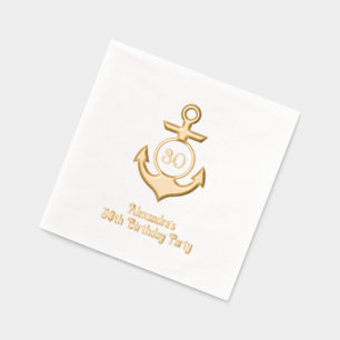 Cadre d'Ancre nautique n° 1 fête d'anniversaire