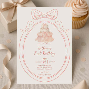 Cadre de gâteau et de chauve-souris Invitation d'a