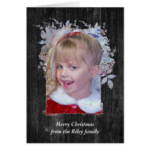 Cadre de Noël en bois foncé