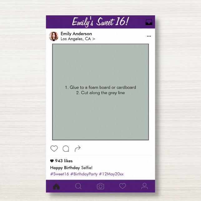 Cadre de photomaton de décoration pour fête de 16  (Créateur téléchargé)