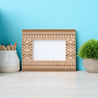 Cadre élégant à motif ethnique, décoration tribale