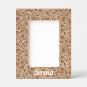 Cadre en bois d'art Floral personnel