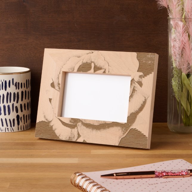 Cadre En Bois De 4 Pouces x 6 Pouces rose (Gauche)