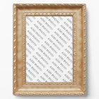 Cadre en bois marron clair pour photo ou plaque