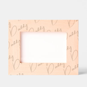 Cadre en bois personnalisé de style manuscrit pour