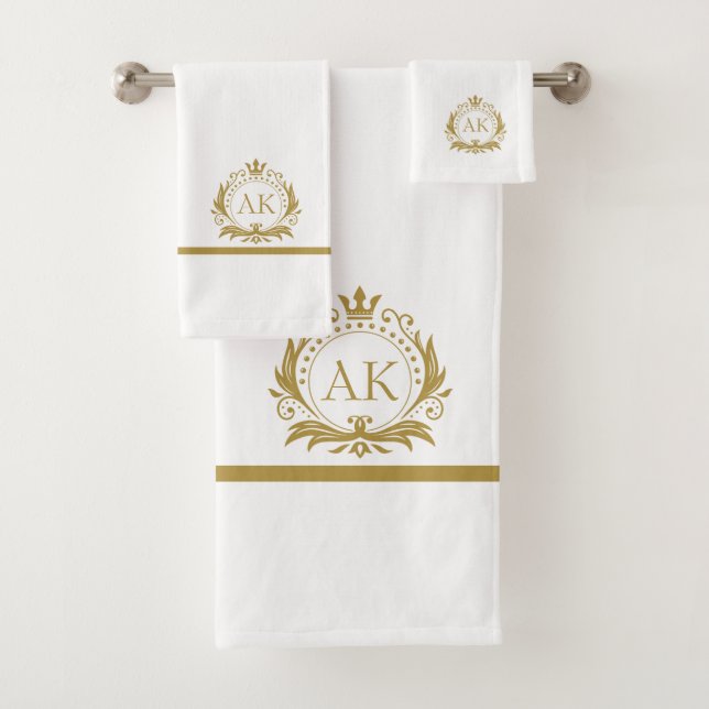 Cadre et couronne de luxe or élégant (En situation)