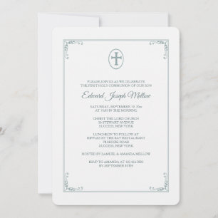 Cadre gracieux Invitation religieuse