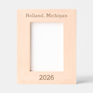 Cadre gravé au laser à Holland Michigan 