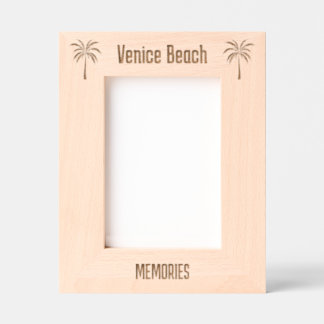 Cadre gravé au laser de Venice Beach Floride