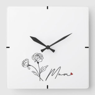 Cadre Horloge Murale Fête Des Mères Moderne Et Élé