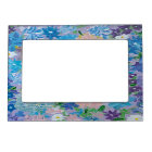 Bleu Haze Floral Acrylique Mur Art