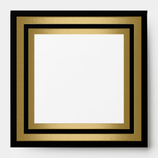 Cadre noir d'or blanc toutes les enveloppes