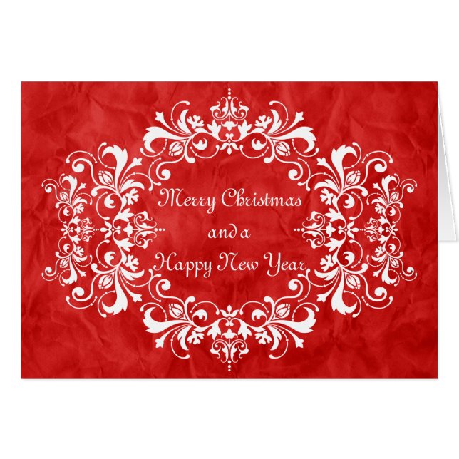 Cadre ornemental blanc + votre texte & photo (Devant horizontal)