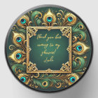 Cadre Peacock Vert et Or personnalisable