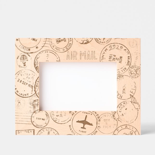 Cadre photo ajusté de conception des timbres de pa (Recto)