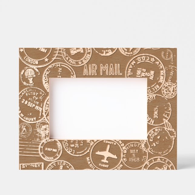Cadre photo ajusté de conception des timbres de pa (Recto)
