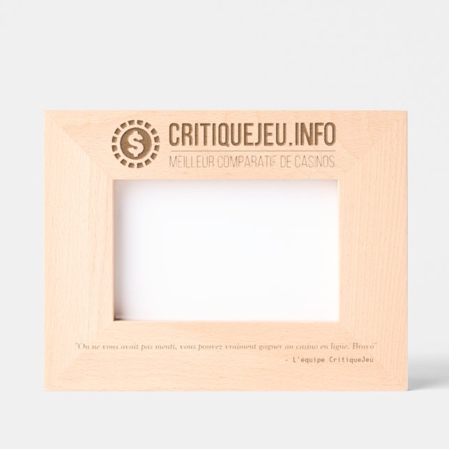 Cadre photo CritiqueJeu pour gagrestes (Recto)