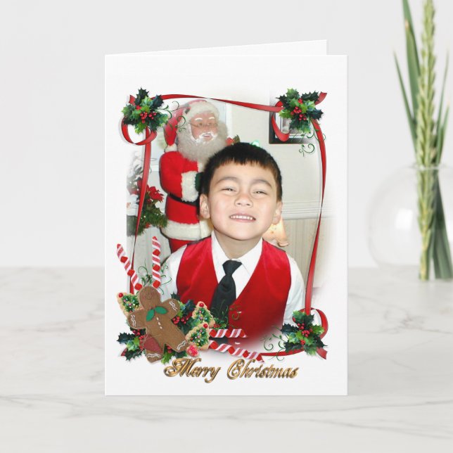 cadre photo de la carte de Noël (Devant)