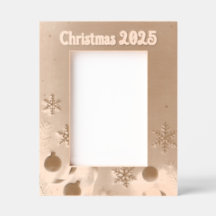 Cadre photo personnalisé pour Noël avec gravure la